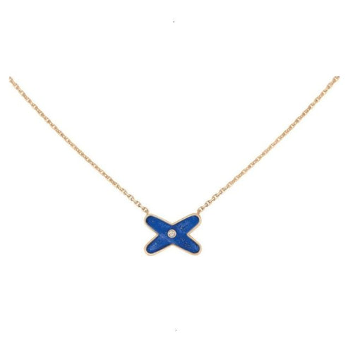 Collier Chaumet Collier Liens or rose, lapis-lazuli 58 Facettes 082931
