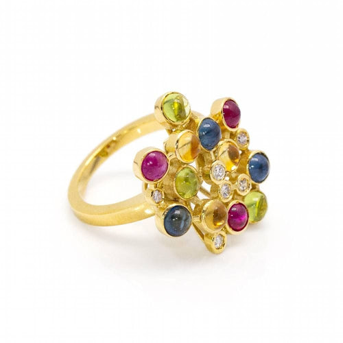 Bague 56.5 Bague COLOR BUBBLES en Or et Diamants 58 Facettes D360262JE