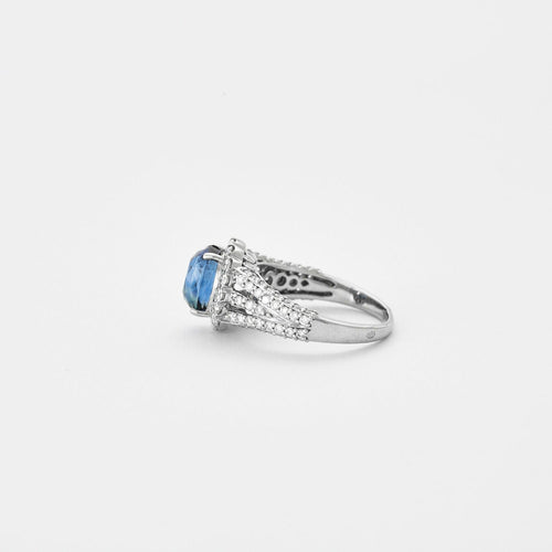 Bague 54 Bague Saphir Ceylan 3cts 58 Facettes