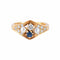 Bague 55 Bague Saphir Perles Diamants 58 Facettes