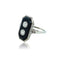 Bague Bague Art Déco Or Onyx et Diamants 58 Facettes