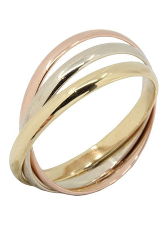 Bague ALLIANCE MODERNE 3 ORS 58 Facettes 045031