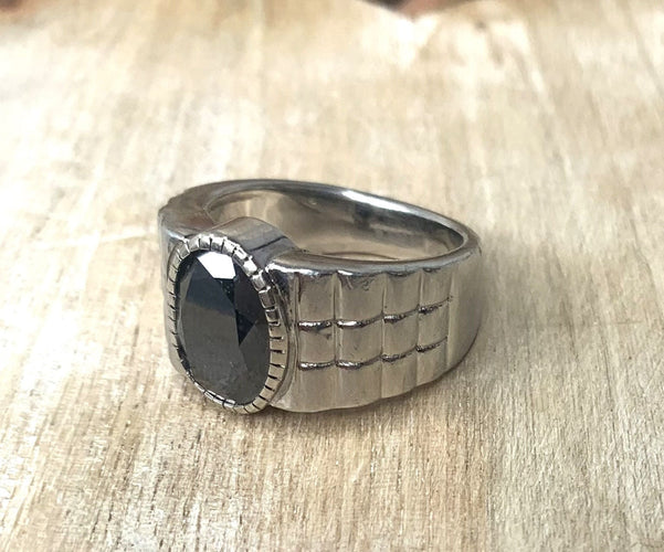 Bague Bague Platine diamant Noir 58 Facettes 204000003238/her