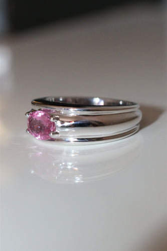 Bague saphir rose Bague Boucheron Axelle Saphir Rose 58 Facettes 390