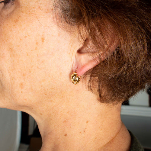 Boucles d'oreilles Boucles d'oreilles Or Rose Diamants 58 Facettes