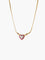 Collier COLLIER OR JAUNE COEUR RUBIS ET DIAMANTS 58 Facettes