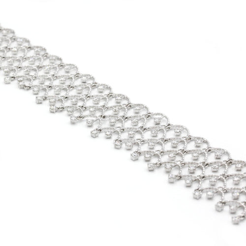 Bracelet Bracelet en Or blanc & Diamants 58 Facettes 230109R