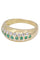 Bague Bague jonc Or jaune Emeraude Diamant 58 Facettes 078101