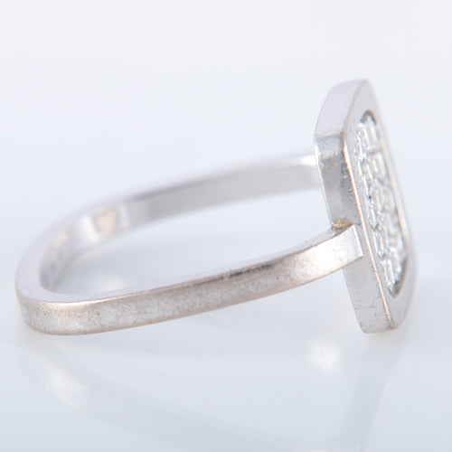 Bague 55 Bague Dinh Van Impressions en or et diamants 58 Facettes