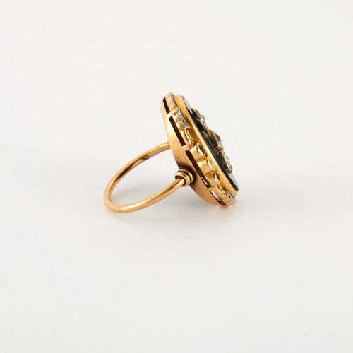 Bague 52 Bague en Or jaune, diamants &  rubis 58 Facettes