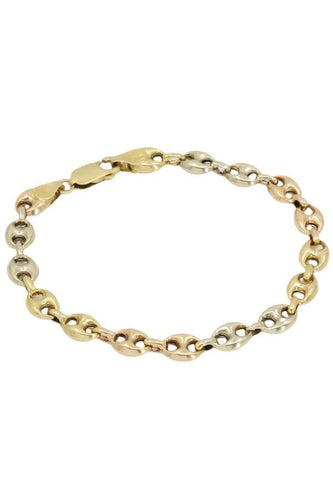 Bracelet BRACELET MAILLE GRAIN DE CAFÉ 3 ORS 58 Facettes 048221