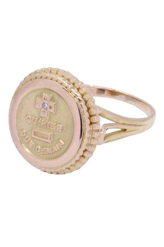 Bague BAGUE MÉDAILLE D'AMOUR AUGIS DIAMANT 58 Facettes 079551