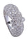 Bague 56 BAGUE FLEUR OR BLANC PAVAGE DIAMANTS 58 Facettes 078341