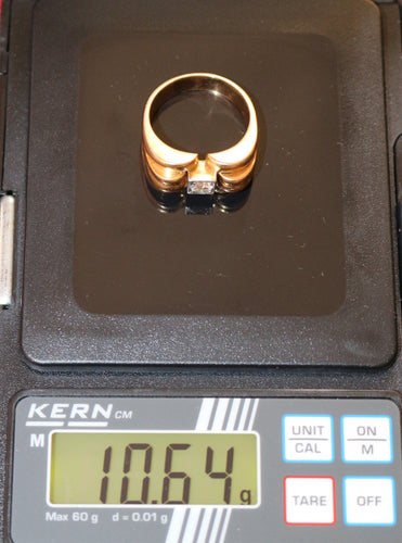 Bague Bague Rétro 1940 or jaune et diamant 58 Facettes 462