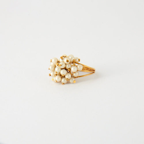 Bague 54 Bague grappe perles de culture 58 Facettes