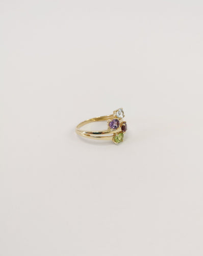 Bague 59 Bague Péridot Améthyste Aigue-Marine Grenat 58 Facettes LT 5130
