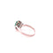 Bague Bague  Emeraude ovale et diamants 58 Facettes
