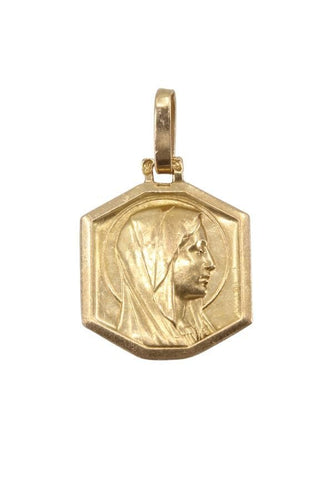 Pendentif MÉDAILLE VIERGE ANCIENNE 58 Facettes 038941
