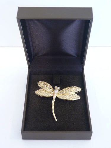 Broche Broche Pendentif Libellule, Or Jaune & Diamants 58 Facettes