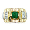 Bague Bague Tank 2 ors, émeraude et diamants 58 Facettes