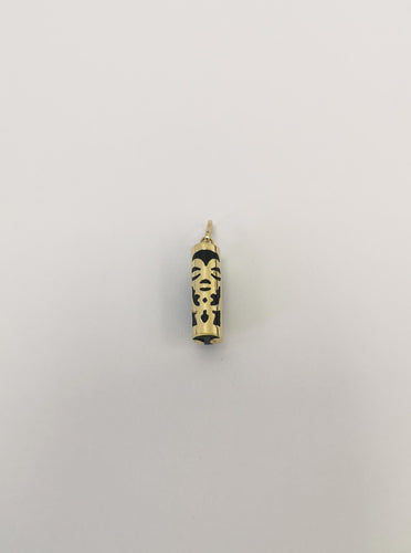 Pendentif Pendentif Tiki Tendresse Or & Onyx 58 Facettes LT 6689