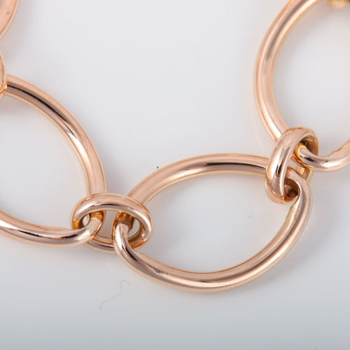 Bracelet Bracelet Maillons ovales or rose 58 Facettes