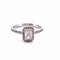 Bague Bague Solitaire diamant taille émeraude 0.80ct 58 Facettes