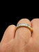 Bague 54.5 Demi-alliance Diamants Taille Baguette 58 Facettes 7526A