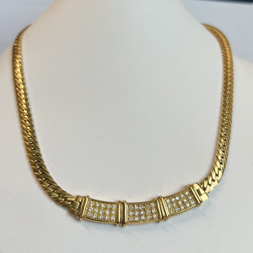 Collier Collier Or jaune, diamants 58 Facettes 20400000522