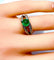 Bague 52 Bague émeraude cabochon diamants 58 Facettes AB250