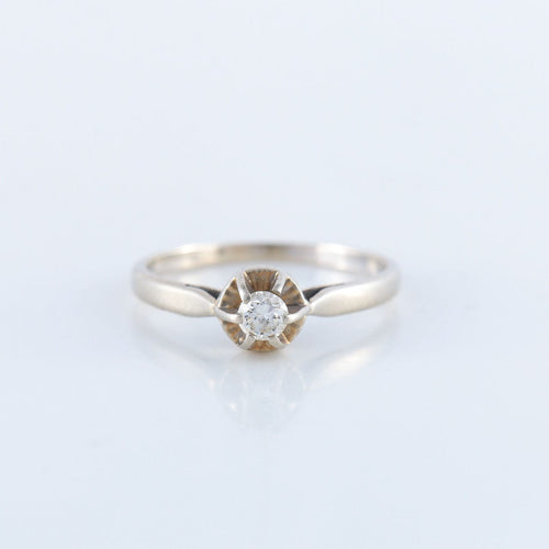 Bague 51 Bague Solitaire Diamant 0.15ct 58 Facettes JE103