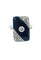 Bague 54.5 Bague Art Déco onyx et diamants 58 Facettes