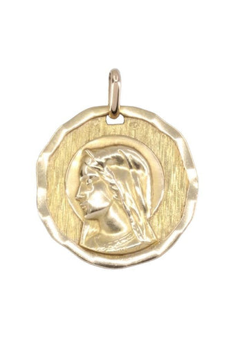 Pendentif MÉDAILLE ANCIENNE SIGNÉE DROPSY 58 Facettes 061191