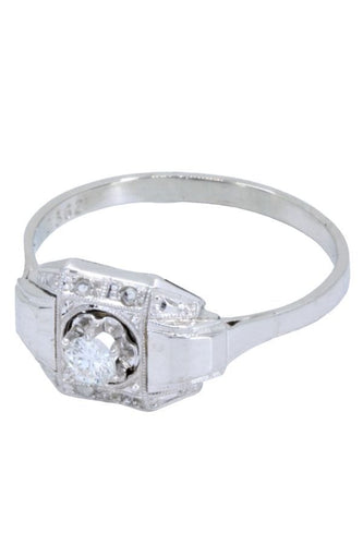 Bague BAGUE ART DÉCO DIAMANTS 58 Facettes 056961