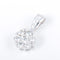 Pendentif Pendentif or blanc et diamants 58 Facettes