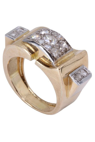 Bague 54 BAGUE TANK DIAMANTS 58 Facettes 074311