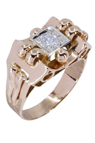 Bague Bague solitaire 2 ors, diamant 58 Facettes 062641