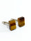Boutons de manchette Boutons de manchettes Argent Œil de tigre 58 Facettes