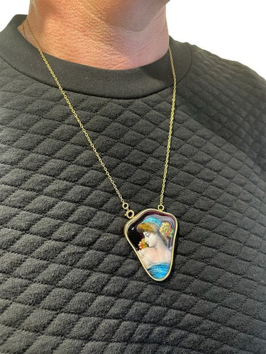 Collier COLLIER ANCIEN ÉMAIL DE LIMOGES 58 Facettes 059471