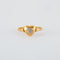 Bague 55 Bague coeur or jaune  diamants 58 Facettes