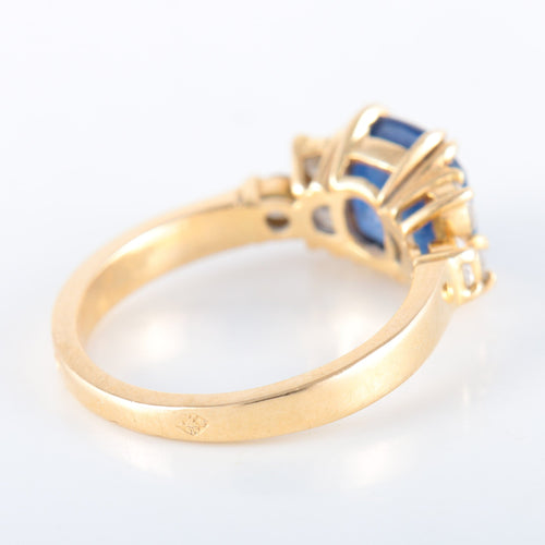 Bague 52 Bague Saphir de Ceylan Diamants 58 Facettes 8173