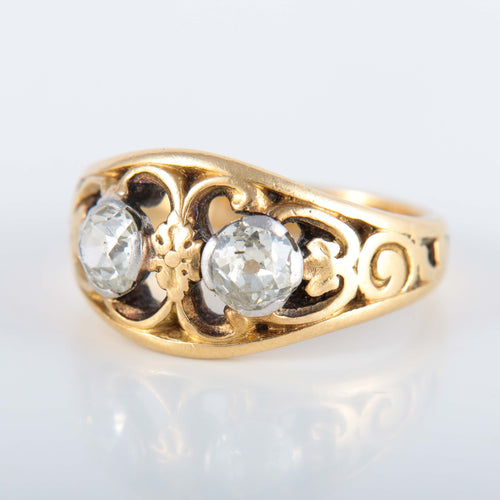 Bague Bague à motifs Diamants 58 Facettes 220423