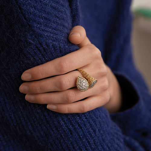 Bague 54 Boucheron - Bague Serpent Bohème Grand modèle Diamants 58 Facettes