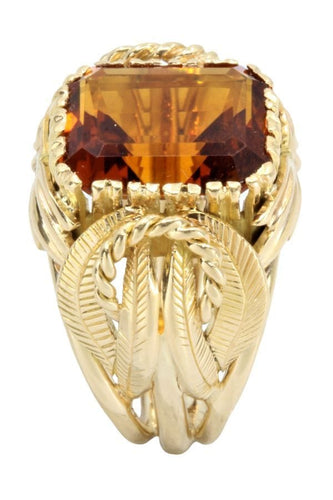 Bague BAGUE ORNEMENTALE CITRINE DE MADÈRE 58 Facettes 046551
