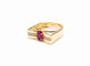 Bague 54 Bague rubis et diamants 58 Facettes GG25.Aile-R