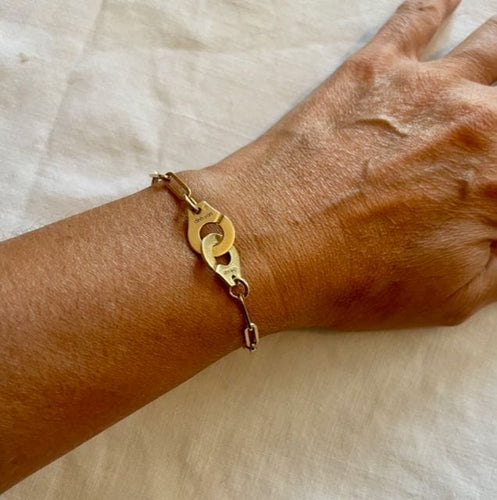 Bracelet Dinh Van bracelet menottes or jaune 58 Facettes