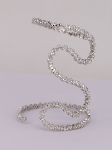 Bracelet Bracelet serpent Or blanc Diamants 58 Facettes P688
