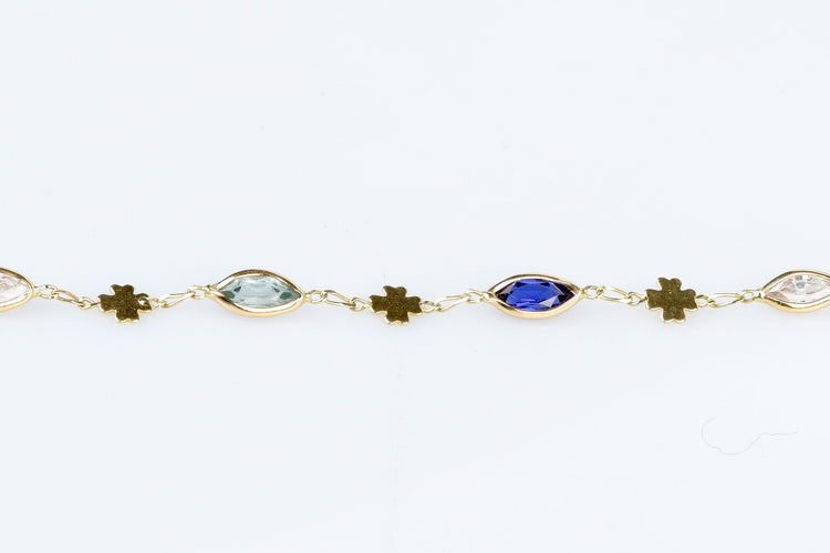 Bracelet Bracelet pierres fines en or jaune 58 Facettes 111.213703-65