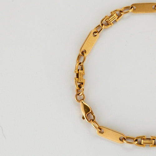 Bracelet Bracelet souple maille fantaisie or jaune 58 Facettes