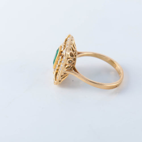 Bague 52 Bague émeraude diamants 58 Facettes